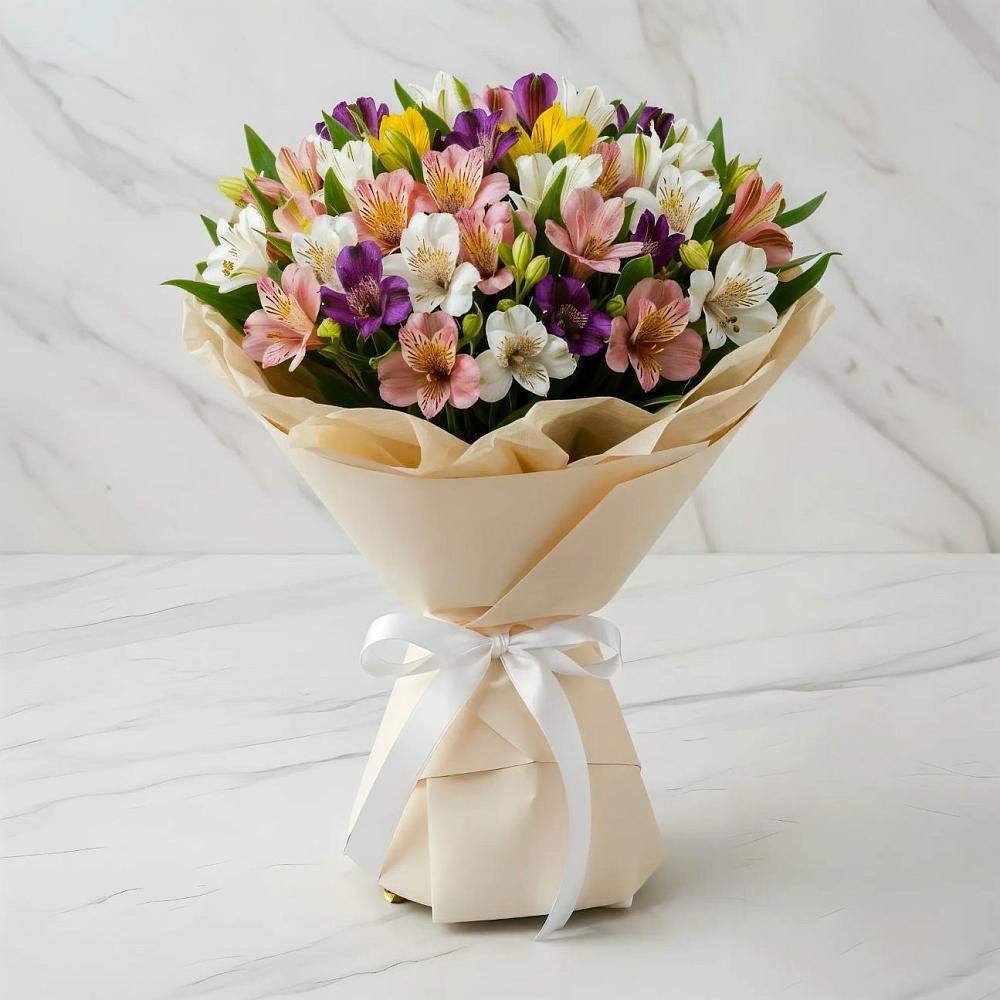 Букет цветов из: Альстромерии в Посёлок Раменской Агрохимстанции