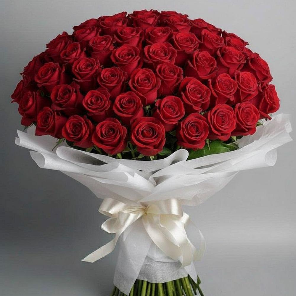 Букет 101 Красная роза Блэк Мэджик в Посёлок Раменской Агрохимстанции