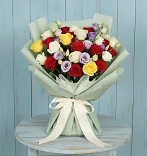 Букет цветов из:  Розы в Посёлок Раменской Агрохимстанции