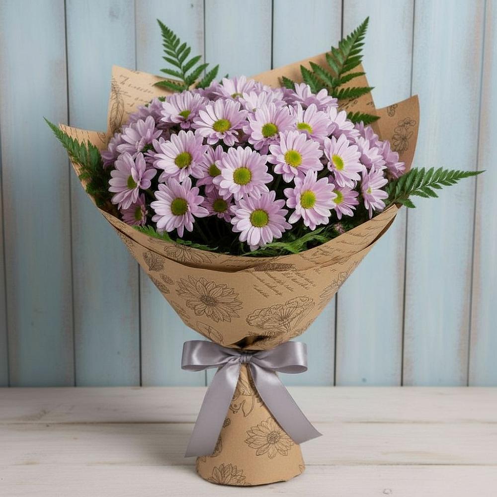 Букет цветов из: Хризантемы в Посёлок Раменской Агрохимстанции