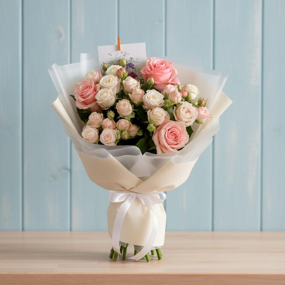 Букет цветов из: Розы в Посёлок Раменской Агрохимстанции