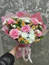 Букет цветов из:  Гвоздики, Орхидеи и Розы #REPLACE_PRED# Посёлок Раменской Агрохимстанции
