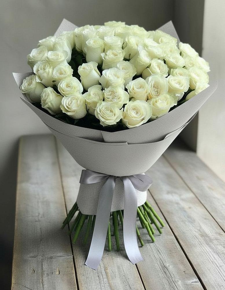 Букет 35 Белых роз в Посёлок Раменской Агрохимстанции