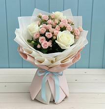 Букет цветов из:  Розы в Посёлок Раменской Агрохимстанции