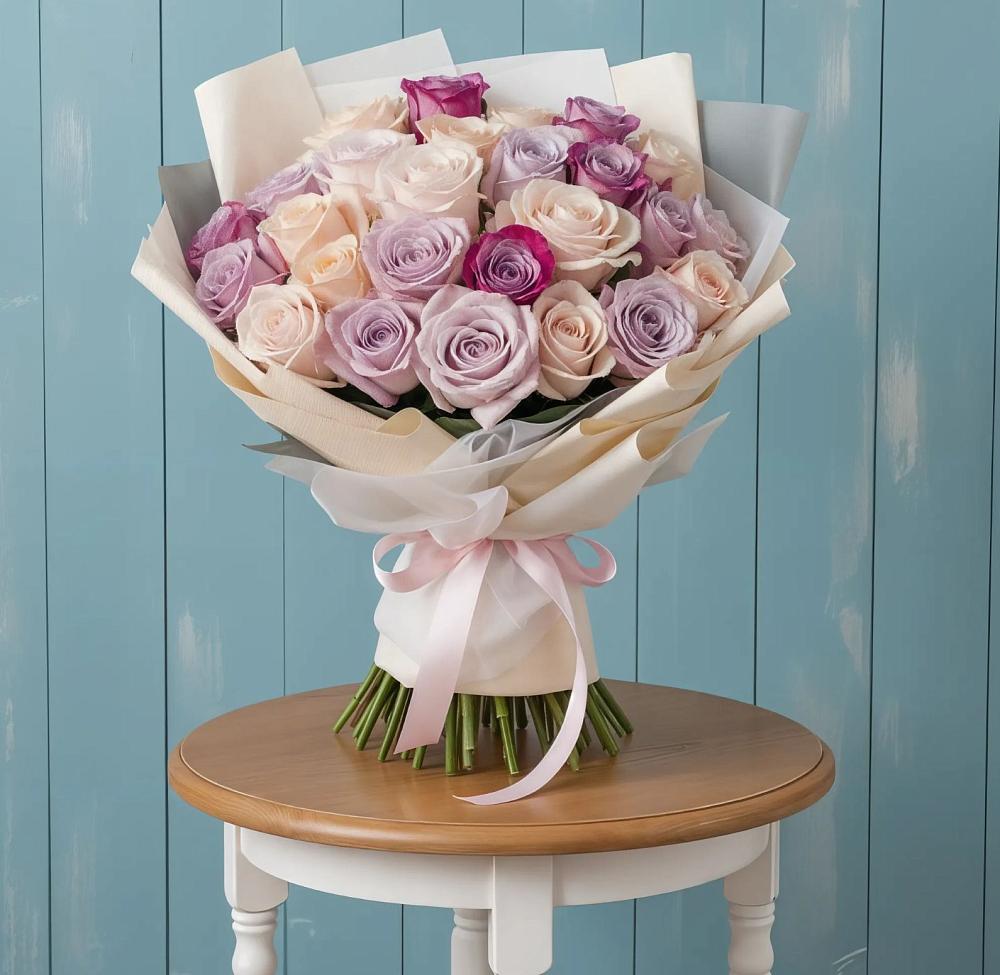 Букет цветов из: Розы в Посёлок Раменской Агрохимстанции