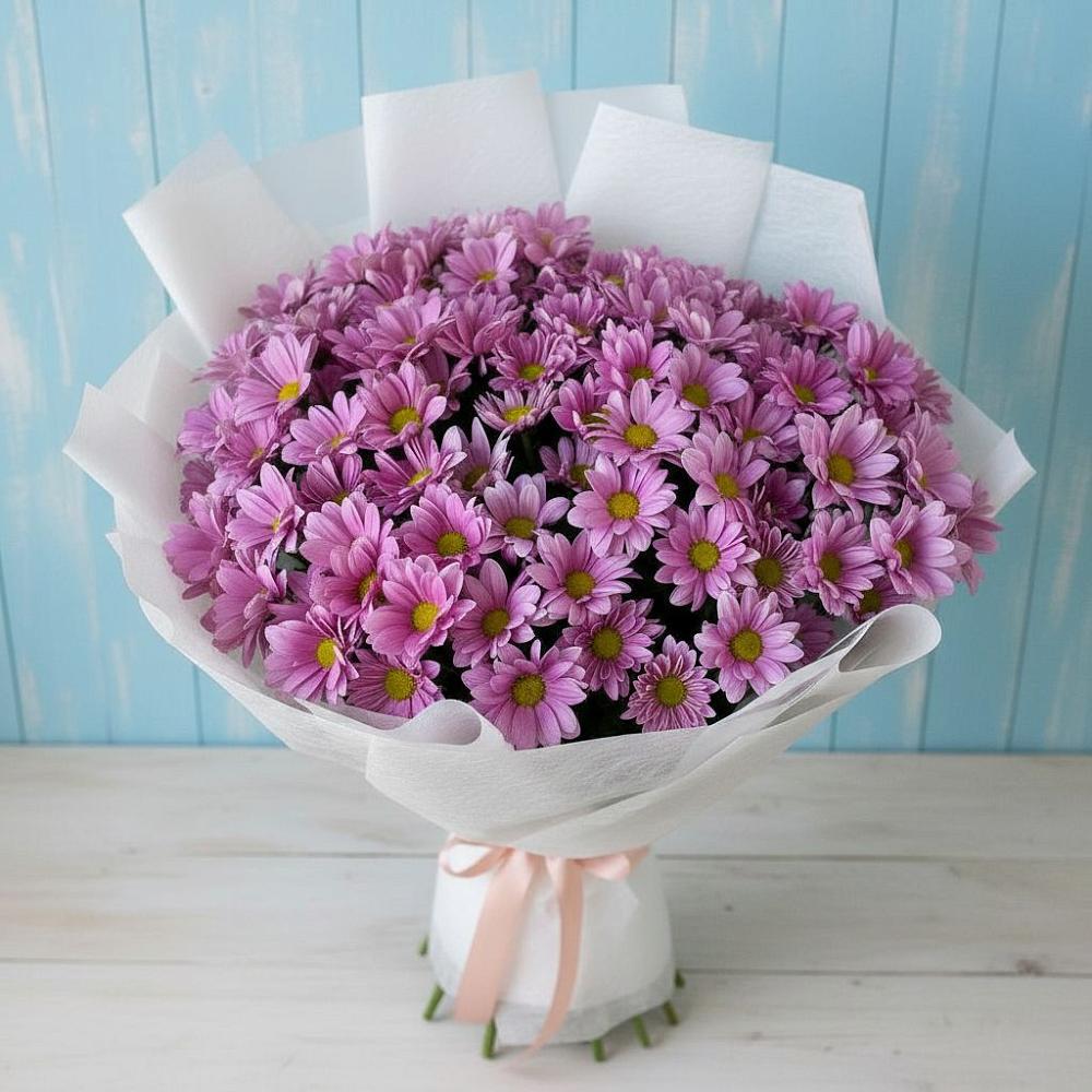 Букет цветов из: Хризантемы в Посёлок Раменской Агрохимстанции
