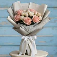 Букет цветов из:  Розы в Посёлок Раменской Агрохимстанции