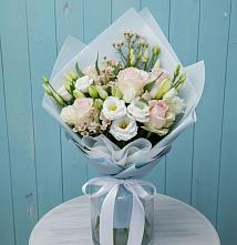 Букет цветов из:  Розы и Лизиантусы #REPLACE_PRED# Посёлок Раменской Агрохимстанции