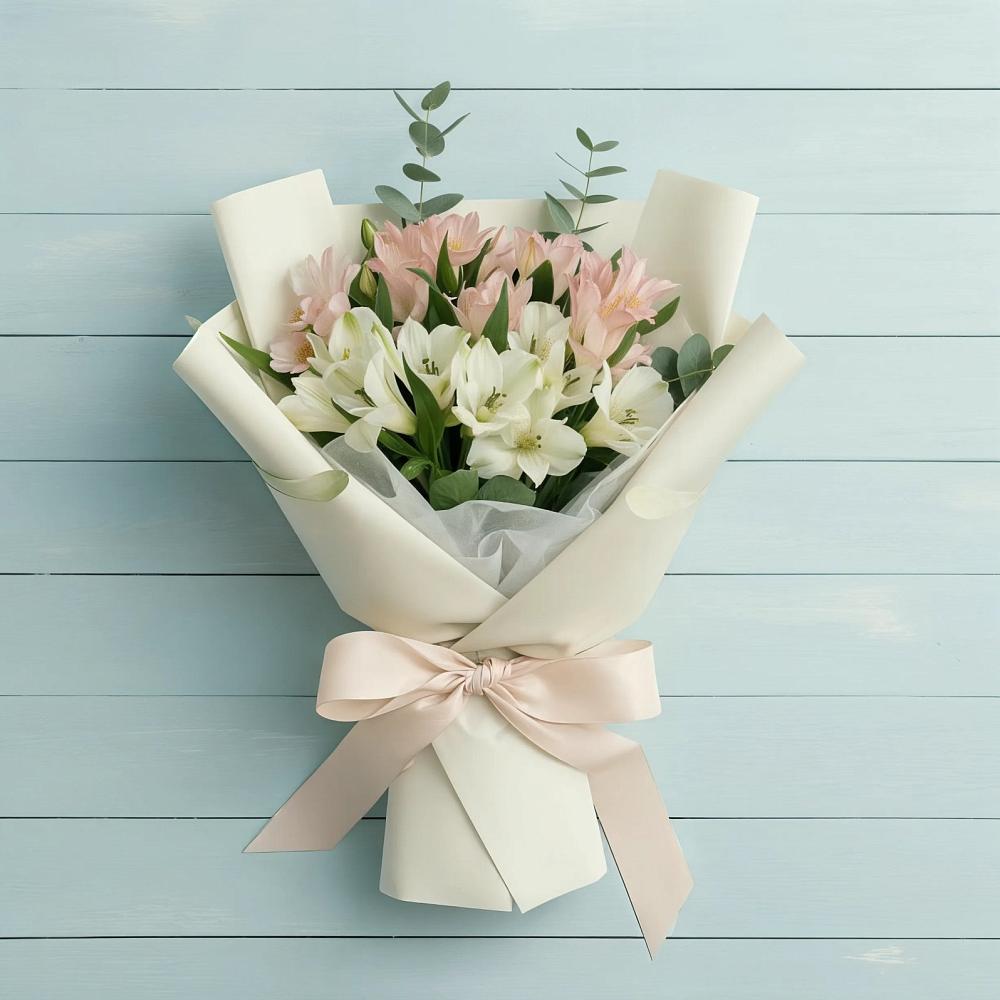 Букет цветов из: Альстромерии в Посёлок Раменской Агрохимстанции