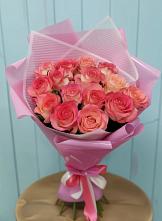 Букет 15 Розовых роз Равель #REPLACE_PRED# Посёлок Раменской Агрохимстанции