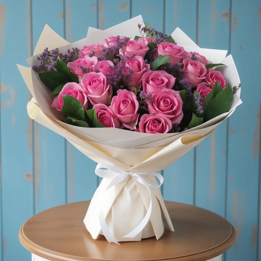 Букет цветов из: Розы в Посёлок Раменской Агрохимстанции